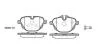 Тормозные колодки, комплект, дисковый тормоз, BMW X3, (F25) XDrive 20 D, N57 D30 A, 16- WOKING P15213.00 (фото 1)