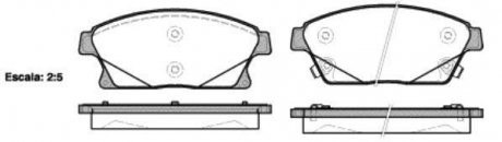 Комплект тормозных колодок, дисковый тормоз WOKING P15313.02 (фото 1)