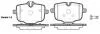 Колодки тормозные дисковые BMW 5F10 5G30 7G11 / задн (P15333.00) WOKING P1533300 (фото 1)