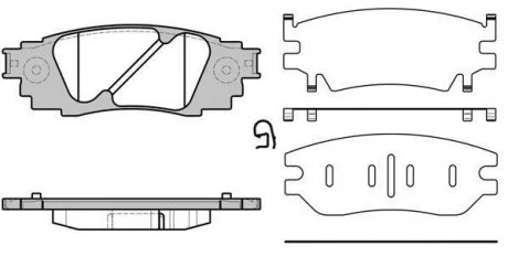 Колодки гальмівні дискові задні Lexus Rx (agl2_, ggl2_) 3.5 15- (P17363.10) WO WOKING P1736310