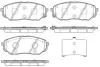 Колодки тормозные дисковые Kia Sorento III 15> / перед (P17613.02) WOKING P1761302