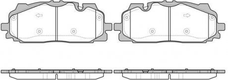 Колодки тормозные дисковые передние Audi Q7 3.0 15- (P17673.00) WOKING P1767300 (фото 1)
