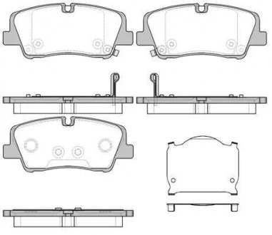 Колодки гальмівні дискові задні Hyundai H350 2.5 15- (P17873.00) WOKING P1787300