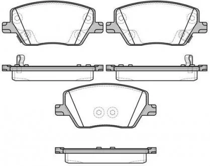 Гальмівні колодки передні Fiat Tipo 1.3-1.6 16-20 WOKING P17953.02