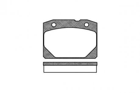 Комплект тормозных колодок, дисковый тормоз WOKING P1803.00 (фото 1)