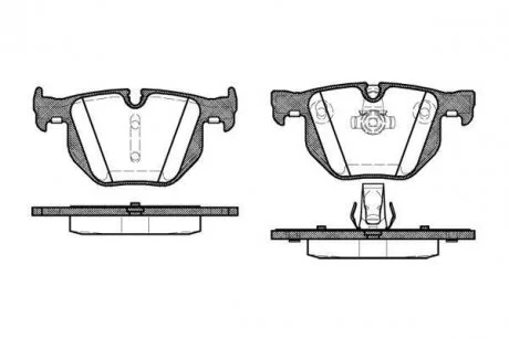 Комплект тормозных колодок, дисковый тормоз WOKING P2813.60