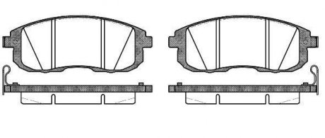 Колодки тормозные дисковые передние Nissan Cube 1.5 07-,Nissan Cube 1.6 07- (P39 WOKING P393314 (фото 1)