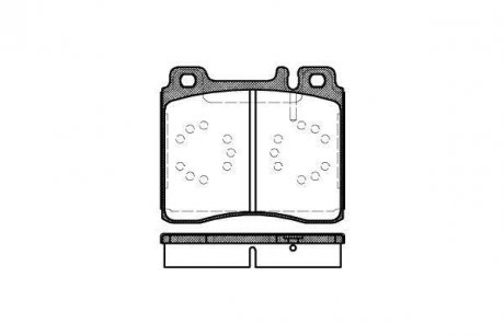 Комплект тормозных колодок, дисковый тормоз WOKING P5203.00 (фото 1)