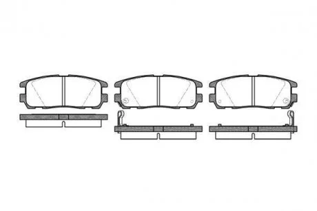 Колодки гальмівні дискові задні Great wall Haval 5 2.0 10-,Great wall Haval 5 WOKING P526302