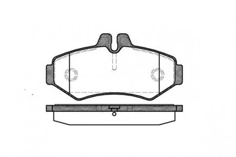 Колодки тормозные дисковые, задние, 98-06 (тип BOSCH) WOKING P6333.00
