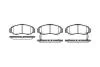 Колодки тормозные диск. перед. (Remsa) Honda Civic 00&gt; 05&gt; 12&gt; / Hyundai M WOKING P647312 (фото 1)