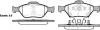 Тормозные колодки перед. Toyota Yaris 05- (ATE) P6663.12