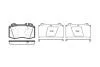 Тормозные колодки перед MB C32 AMG/E320-500 01> P6693.00