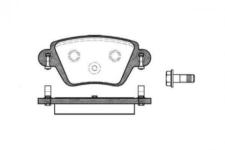 Комплект тормозных колодок, дисковый тормоз WOKING P6773.10 (фото 1)