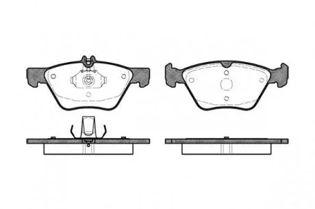 Колодки тормозные дисковые передние, MB E (W210/S210) WOKING P7013.00