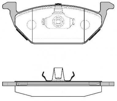 Колодки гальмові дискові передні, VW Caddy III, 03- WOKING P7333.00