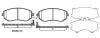 Колодки гальмові дискові передні Subaru Forester (sh) 2.0 08-,Subaru Outback WOKING P851304 (фото 1)
