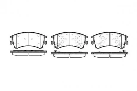 Гальмівні колодки перед. Mazda 6 02- WOKING P8703.02