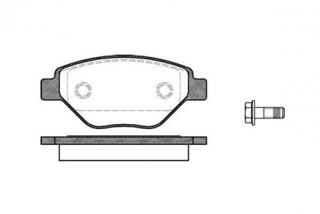 Колодки тормозные дисковые передние Renault Megane ii 1.4 02-11,Renault Megane i WOKING P877300 (фото 1)