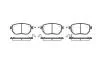 Колодки гальмівні диск. перед. (Remsa) Infiniti Fx 3.5 02-08,Infiniti Fx 4.5 02-08 (P8853.02) WOKING P885302 (фото 1)