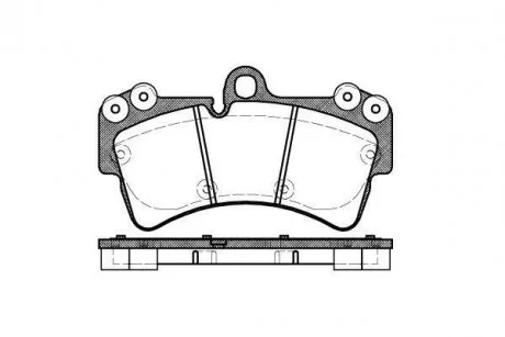 Колодки гальмові дискові передні Audi Q7 3.0 06-15,Audi Q7 3.6 06-15,Audi Q7 WOKING P895300