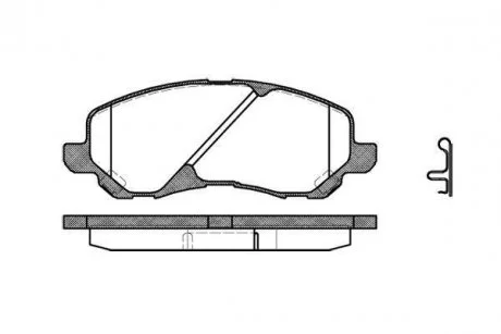 Комплект тормозных колодок, дисковый тормоз WOKING P9043.02