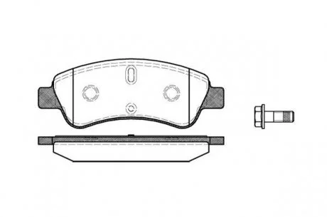 Колодки передні, 03- (тип Bosch) WOKING P9403.10