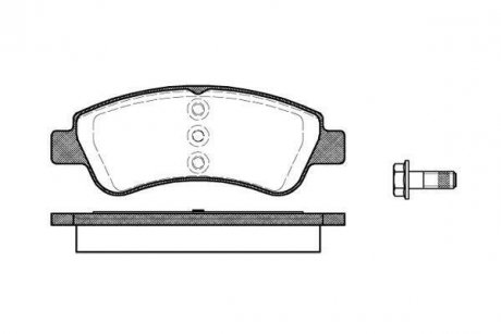 Комплект тормозных колодок, дисковый тормоз WOKING P9403.20 (фото 1)