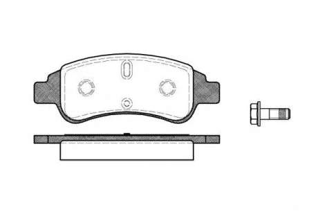 Колодки гальмові дискові передні, PEUGEOT/CITROEN, 01- WOKING P9403.30