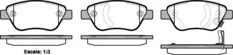Колодки тормозные дисковые, передние, (малые) 05- WOKING P9583.31