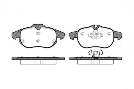 Тормозные колодки перед. Vectra C 02- WOKING P9883.00