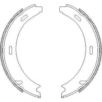 Колодки тормозные барабанные задние Mercedes-benz A-class (w169) 1.5 04-12,Merce WOKING Z409301