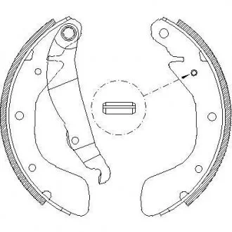 Комплект колодок гальмівних WOKING Z4398.00