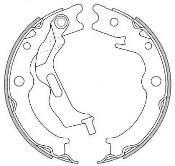 Тормозные колодки задние EPICA/LACETTI /NUBIRA/LACETTI/FIAT DOBLO/PORSCHE BOXSTER 1.2-3.4 00- WOKING Z4627.00