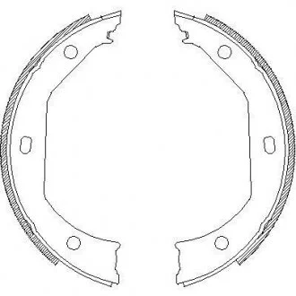 Колодки ручного тормоза BMW 3(E46,E90-92) 00-13/5(E39) 95-04/X1(E84) 09-15 (ATE) WOKING Z4716.00