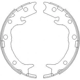 Колодки тормозные барабанные задние Honda Accord vii 2.0 03-12,Honda Accord vii WOKING Z473700