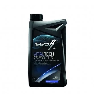 VITALTECH 75W90 GL 5 1Lx12 ▪ API GL-5 ▪ API MT-1 ▪ MAN 341 Z-2 ▪ MAN 342 M-3 ▪ MB 235.8 ▪ SCANIA STO 1:0 Wolf 8303906 (фото 1)