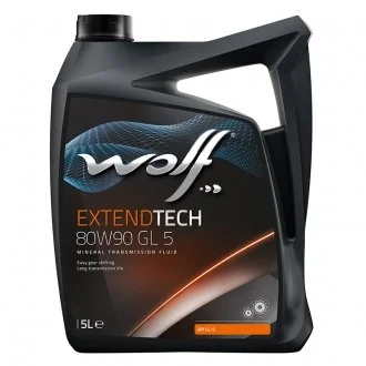 EXTENDTECH 80W90 GL 5 5Lx4 API GL-5 ▪ MAN 342 M-1 ▪ MAN 342 M-2 ▪ ZF TE-ML 05A ▪ ZF TE-ML 16C ▪ ZF TE-ML 19B Wolf 8304507 (фото 1)