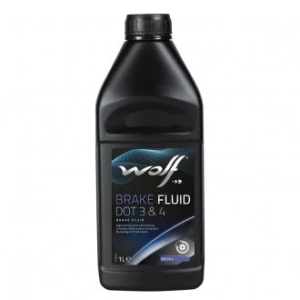 BRAKE FLUID DOT 3&4 1Lx12 FMVSS 116 DOT 4 ▪ FMVSS 116 DOT3 ▪ ISO 4925 Class 3&4 ▪ SAE J 1703 ▪ SAE J 1704 Wolf 8307805