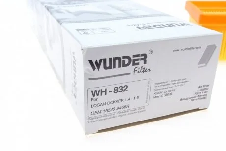 Фильтр воздушный Wunder WH 832