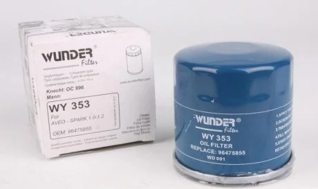 Фільтр масляний Wunder WY 353