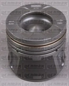 Поршень с кольцами і пальцем (размер отв. 69.60/STD) OPEL Astra H 1.3CDTI(199A3000 Multijet Fiat / Opel Ortak motor) Yenmak 31-04289-000