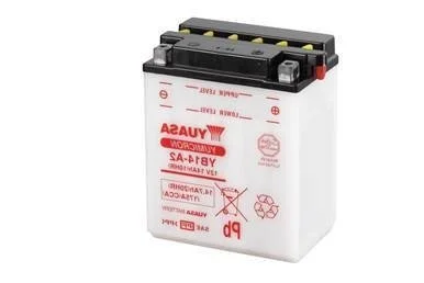 МОТО 12V 14,7Ah YuMicron Battery (сухозаряженный) Пусковой ток 175 (EN) Габариты 134х89х176 YUASA YB14-A2