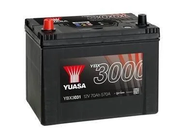 12V 72Ah SMF Battery Japan (1) Пусковий струм 630 (EN) Габарити 260х174х225 YUASA YBX3031