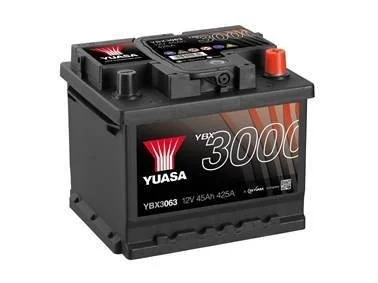 12V 45Ah SMF Battery (0) Пусковий струм 440 (EN) Габарити 207х175х175
низький YUASA YBX3063