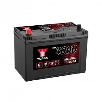 12V 95Ah SMF Battery Japan (1) Пусковий струм 720 (EN) Габарити 303х174х222 YUASA YBX3334