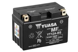 МОТО 12V 10Ah MF VRLA Battery (сугозаряджений) Пусковий струм 175 (EN) Габарити 150х87х105. +/- YUASA YT12A-BS (фото 1)