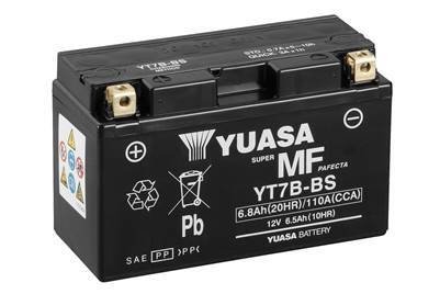 МОТО 12V 6,5Ah MF VRLA Battery AGM (збройний) Пусковий струм 110 (EN) Габарити 150х65х93 Полярність:+/-
Акумулятор, що не обслуговується. Технологія AGM (нерухомий електроліт). Покращена пускова потужність. Збільшений термін служби. YUASA YT7B-BS