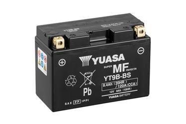 МОТО 12V 8Ah MF VRLA Battery AGM (сухозаряженный) Пусковой ток 120 (EN) Габариты 150х70х105. Полярность:+/-
Необслуживаемый аккумулятор. Технология AGM (недвижимый электролит). Улучшенная пусковая мощность. Увеличенный срок службы. YUASA YT9B-BS