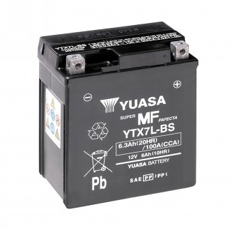 МОТО 12V 6Ah MF VRLA Battery AGM (збройний) Пусковий струм 100 (EN) Габарити 115х72х132. Полярність:-/+
Акумулятор, що не обслуговується. Технологія AGM (нерухомий електроліт). Покращена пускова потужність. Збільшений термін служби. YUASA YTX7L-BS